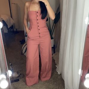 Wide leg jumpsuit